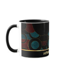 Taza de café de arte geométrico abstracto