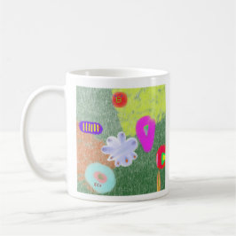 Taza de café de arte impresionista