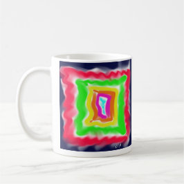 Taza de café de arte impresionista