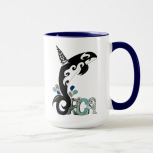 Taza de café de arte Libertad de Orca
