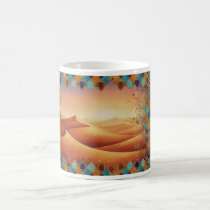 Taza de café de arte marroquí Sahara