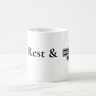 Taza de café de autocuidado acogedor de descanso y