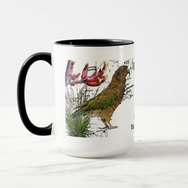 Taza de café de ave nativa de Nueva Zelanda (Izquierda)