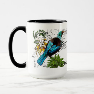 Taza de café de ave nativa de Nueva Zelanda