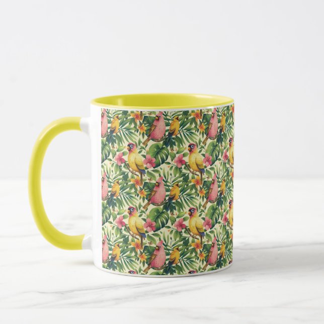 Taza de café de aves tropicales (Izquierda)