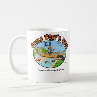 Taza de café de BBQ de tío Tony (dibujo animado)