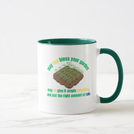 Taza de café de bendición para jardín de jardinerí