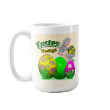 Taza de café de bendiciones de Pascua