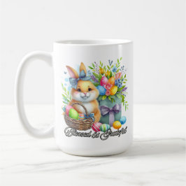 Taza de café de bendiciones de Pascua: Bendecida y