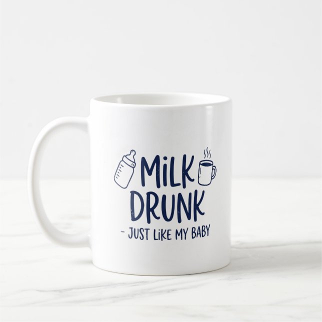Taza de café de biberón de leche bebida Regalo de  (Izquierda)
