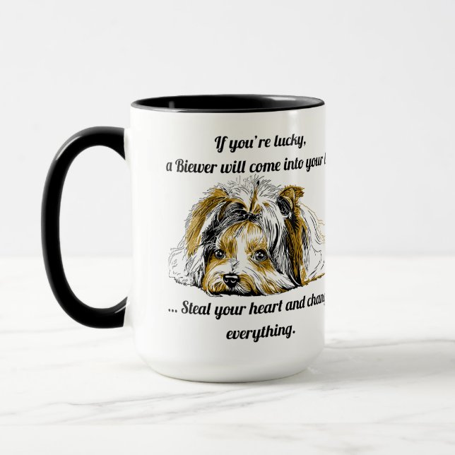 Taza de café de Biewer Terrier (Izquierda)