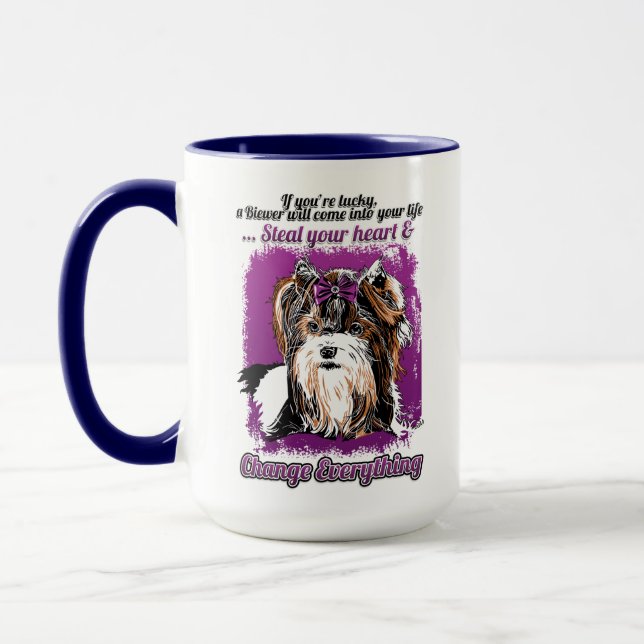 Taza de café de Biewer Terrier (Izquierda)