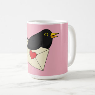 Taza De Café De Blackbird con amor