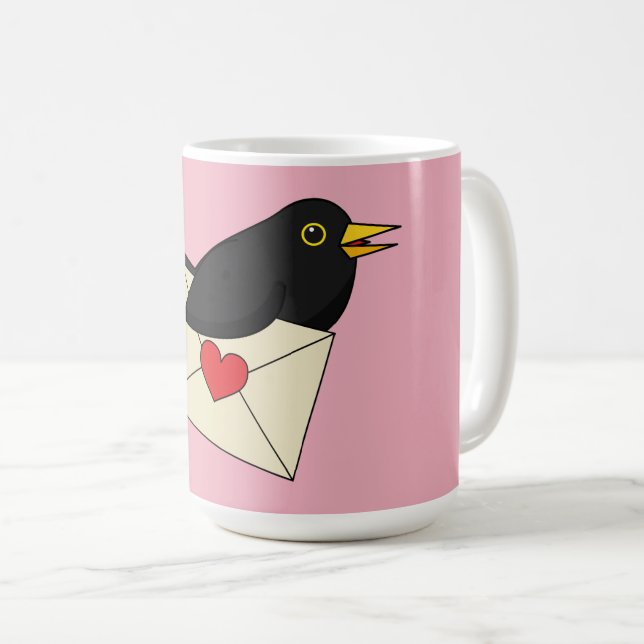 Taza De Café De Blackbird con amor (Anverso derecho)