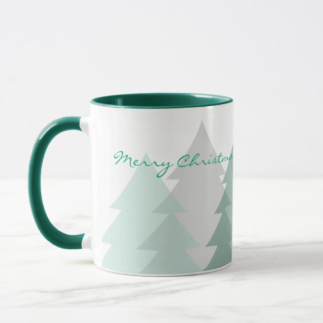 Taza de café de bosques de Navidad (Izquierda)
