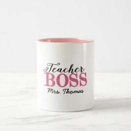 Taza de café de Boss del profesor