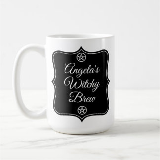 Taza de café de bruja con nombre personalizado | C