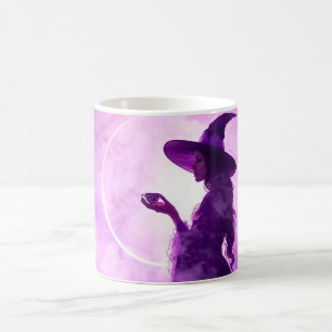 Taza de café de bruja Taza de Halloween con luz
