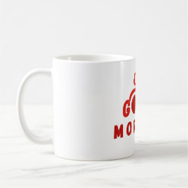 Taza De Café De Buen Día Con Lazo De Cereza Roja A