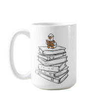 Taza de café de buenos libros