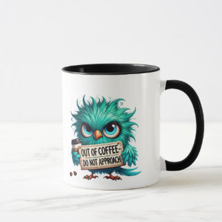 Taza de café de búho divertido, Taza de sin café
