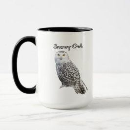 Taza de café de búho nevado