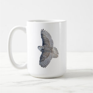 Taza de café de búho nevado