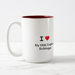 Taza de café de Bulldogge del inglés de Olde