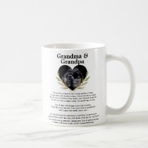 Taza De Café De Bump a Dad Mensaje Leaf Gold Black