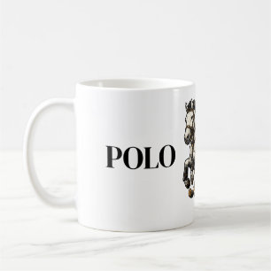 Taza de café de caballo de polo personalizada - Ec