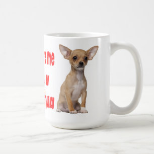 Taza de café de cachorro Chihuahua rojo amor