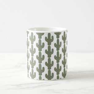 Taza de café de cactus lindo