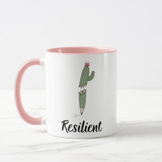 Taza de café de cactus resistente | Regalo inspira (Izquierda)