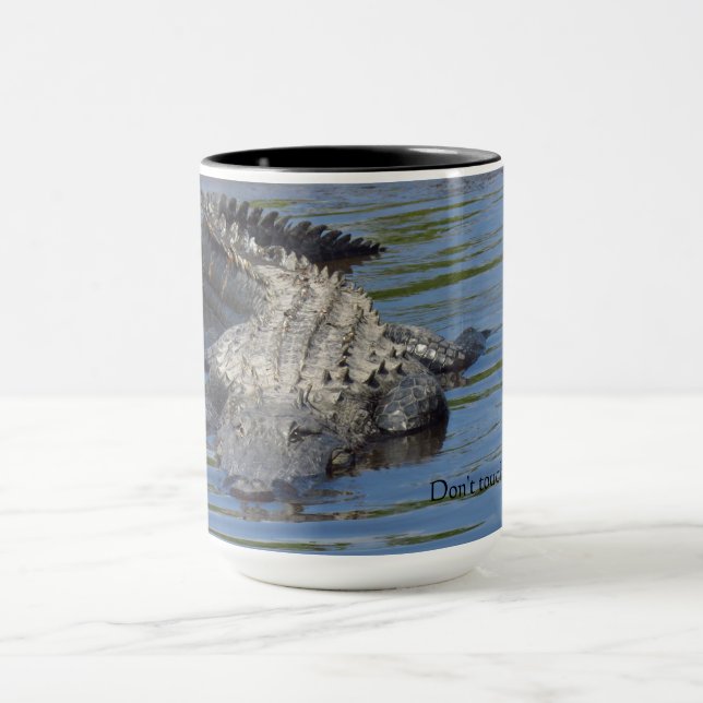 Taza de café de caimán No tocar (Centro)