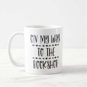 Taza De Café De Camino A La Librería