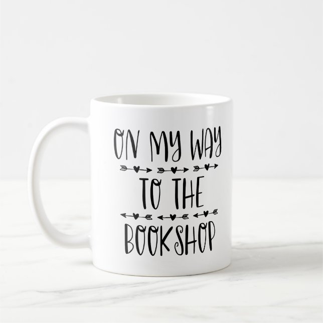 Taza De Café De Camino A La Librería (Izquierda)