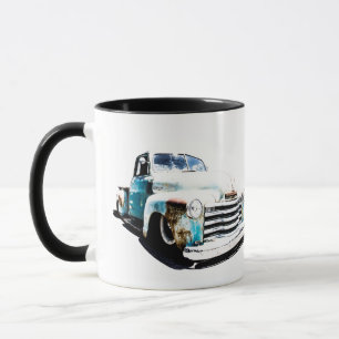 Taza de café de camión viejo