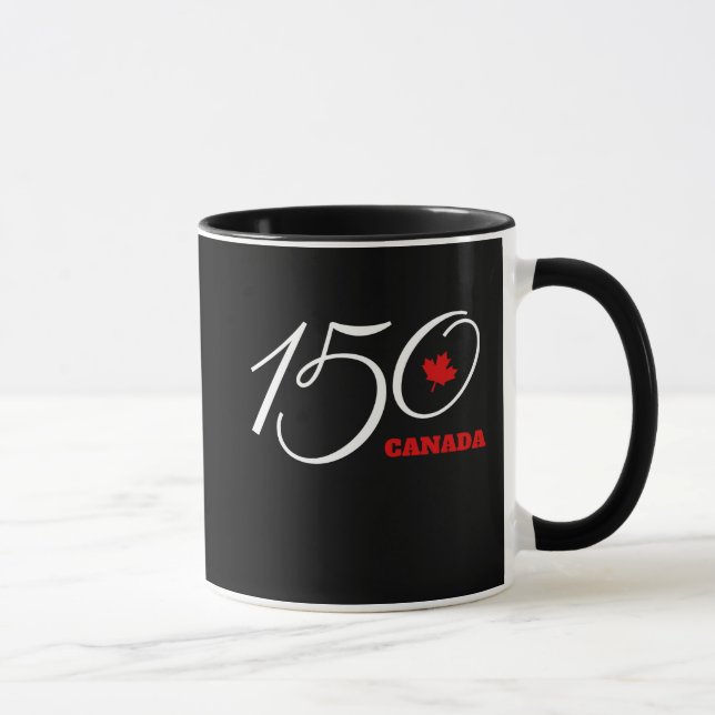 Taza de café de Canadá 150.  Celebración del día (Derecha)