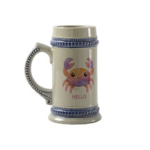 Taza de café de cangrejo lindo