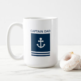 Taza de café de capitán Dad Anchor