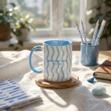 Taza de café de cerámica a rayas del club de papá 