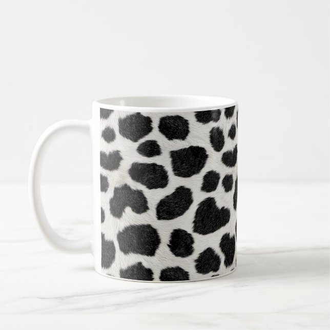 Taza de café de cerámica blanca de 11oz con estamp (Izquierda)