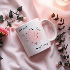 Taza de café de cerámica con alma suave personaliz