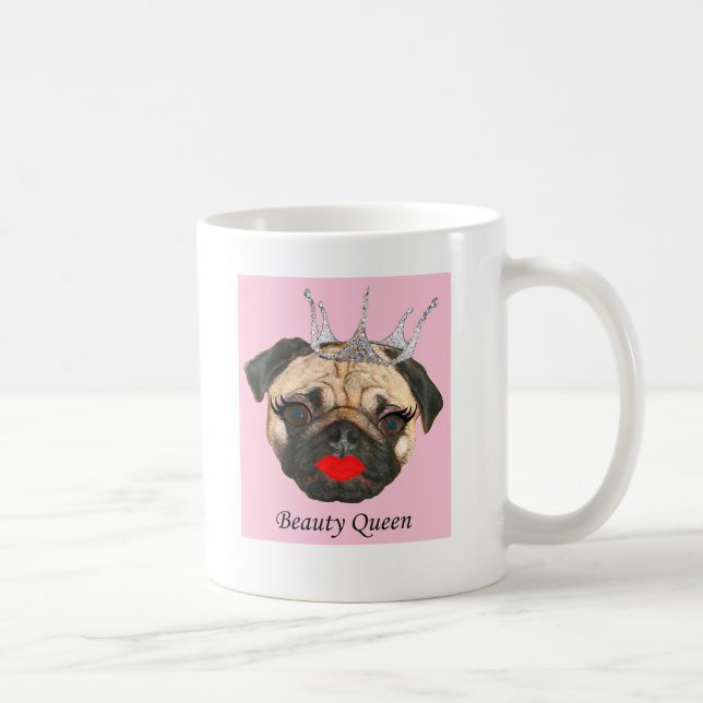 Taza de café de cerámica de la reina de belleza (Derecha)