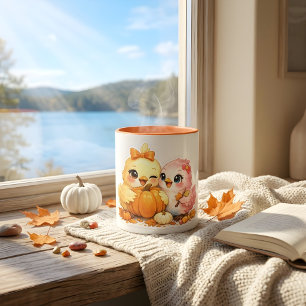Taza de café de cerámica de pájaros festivos de Ha