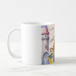 Taza de café de cerámica del castillo de la prince