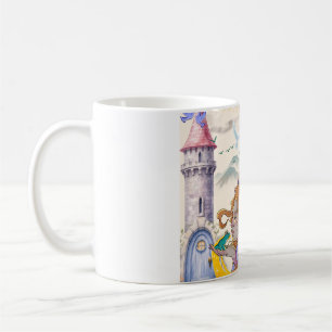 Taza de café de cerámica del castillo de la prince