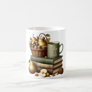 Taza de café de cerámica Hola Otoño