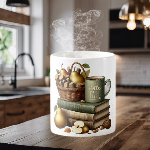 Taza de café de cerámica Hola Otoño