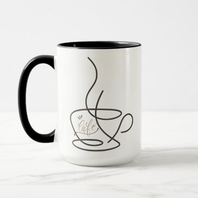 Taza de café de cerámica Premium (Izquierda)